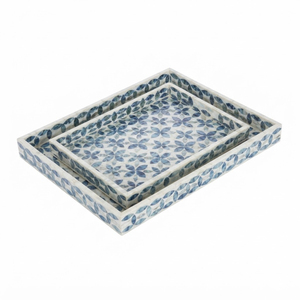 Plateau de toilette de luxe artisanal en nacre, mosaïque moderne en coquillages naturels, plat décoratif de rangement pour salle de bain et hôtel - Product Image 4
