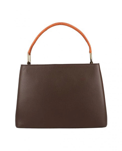 Genuine Leather Women's Blue And Tan Handbag Centre Flap High Quality Fashion Wholesale 2026 Custom Color And Logo OEM Crossbody - Product Image 6