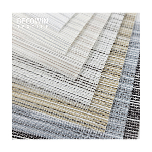 DECOWIN TEXTILE URBANE Sistema de Doble Capa con Filtro de Luz Tipo Zebra |   Persiana Enrollable Integrada |   Ventana Francesa Moderna |   Minimalista - Product Image 2
