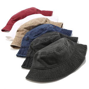 New Fisherman <b>Hats</b> Panama Cowboy Bucket <b>Hat</b> Outdoor Men Women Wash Cotton Bucket <b>Hat</b> Fashion Hip Hop <b>Cap</b> - Product Image 1