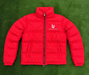 Custom Men's Red Puffer Jacket Winter Quilted <b>Bubble</b> <b>Coat</b> Lightweight Warm Insulated Zip-Up Jacket OEM ODM Wholesale Manufacture - Product Image 6
