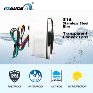 110mm 12V 24V Electrical <b>GPS</b> <b>Speedometer</b> 0 - 120 Mph ODOMETER White LED Black Faceplate Chrome Rim <b>Gps</b> Sensor Car Marine Ship - Product Image 4