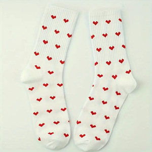 High Quality Embroidery Workout <b>Socks</b> Custom Logo New Design-White <b>Black</b> Red Knitted <b>Socks</b> Bottom Placement - Product Image 5
