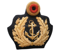 Prix le plus bas Quantité en vrac Meilleur fabricant Badges Prix d'usine Brodé à la main Bullion Wire Badges