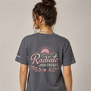 T-shirt imprimé pour femmes, coupe ample, décontracté, à manches courtes, en matière douce et respirante, pour les activités de plein air et le quotidien - Product Image 2
