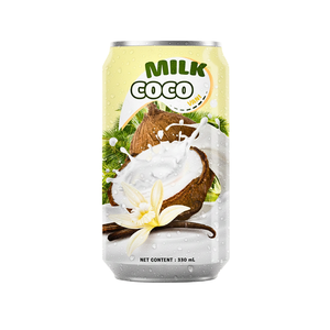 Leche de Coco con Azúcar y Extracto de Vainilla OEM/ODM, Lata de 330 ml, Bebida de Coco y Vainilla, Marca Privada - Product Image 1