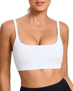 Nouveau soutien-gorge de sport uni tendance pour femme, grande taille, écologique, respirant, léger, personnalisable, vêtements de sport, col en U, haute qualité - Product Image 1