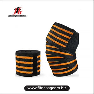 Genouillère de compression respirante en nylon et coton avec logo personnalisé et fermeture auto-agrippante pour la musculation et le powerlifting - Product Image 2