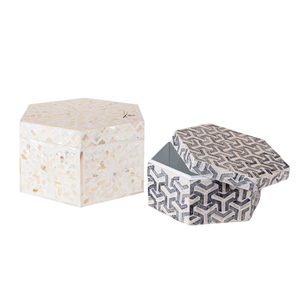 กล่องเก็บของรูปไข่แบบแม่เหล็กสุดหรู สลักลายเรียบง่าย ทันสมัย ผลิตแบบ OEM ODM  พร้อมฝาปิดมุก  กล่องของขวัญเครื่องประดับไม้สั่งทำขายส่ง - Product Image 4