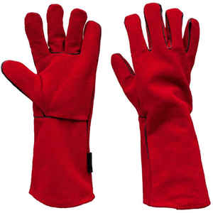 Gants de soudeur résistants à la chaleur et ignifuges, avec doublure en Kevlar, pour soudage à l'arc immergé/MIG, en cuir de vachette de haute qualité - Product Image 1