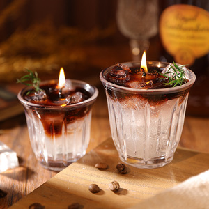 LANJO Gel & Soy Wax Layered <b>Candle</b> Aesthetic Iced Coffee <b>Candle</b> Gift for Coffee Lovers <b>Small</b> and Large Sizes - Product Image 3