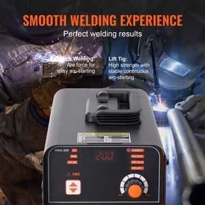 Poste à souder portable 2-en-1 200A ARC/Lift TIG MMA 110V/220V IGBT Inverter avec fonction Hot Start DC/AC - Product Image 3