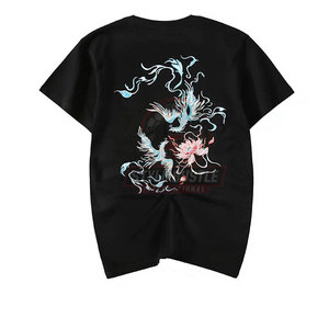 T-shirts brodés de couleur unie à bas prix, vente en gros de t-shirts brodés, nouveaux arrivages de t-shirts brodés - Product Image 2