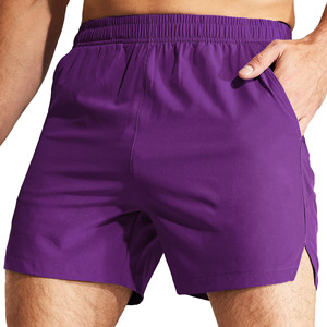 Pantalones cortos deportivos de alta calidad 100% algodón para hombre, pantalones cortos de felpa con cordón para hombre, última moda OEM, casuales, lisos, teñidos y bordados. - Product Image 1