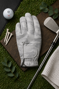 Gant de golf camouflage en cuir Cabretta, performance patriotique pour golfeur, main gauche, unisexe, haute qualité, OEM, cyclisme, faible MOQ - Product Image 2