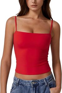 Custom Women's Tank <b>Tops</b> Breathable Camisole Built-In <b>Bra</b> One-Piece Knitted Undershirt Summer Layering Factory Women's Clothing - Product Image 4