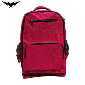 Top Quality Durable Glitter Cheer Backpack Cheerleading Unisex Zipper Closure Student Bag Sparkly Cheerleading Girl Team - Product Image 1