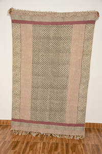 Alfombra de Área de Estilo Boho con Patrón Geométrico, Hecha a Mano, de Algodón Contemporáneo, Lavable, Antideslizante y Ecológica para Decoración del Hogar - Product Image 2