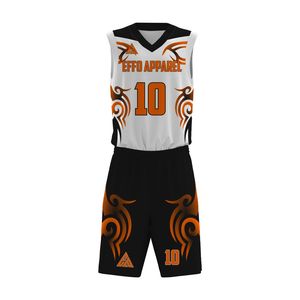 Uniforme de Baloncesto de Última Moda y Alta Calidad, Ropa Deportiva, Uniforme de Baloncesto Juvenil Personalizado para Exteriores - Product Image 1