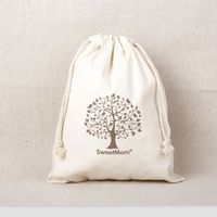 Sacs en toile à cordon de serrage en gros pour emballage cadeau, avec logo personnalisé, sacs anti-poussière en coton pour chaussures et vêtements, personnalisables