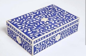 Handmade High Quality Natural Bone Inlay Eco-Friendly Square <b>Decorative</b> <b>Storage</b> <b>Box</b> <b>for</b> Jewelry Tableware - Product Image 5