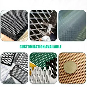 Panel de Malla Metálica Expandida Personalizada, Malla de Alambre de Acero Perforada en Forma de Diamante para Decoración de Cercas de Seguridad - Product Image 2
