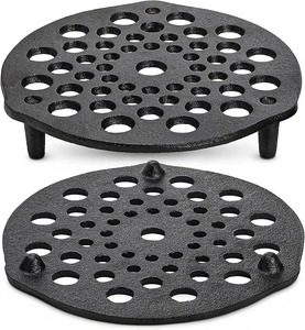 Sous-plat en métal Green Fish résistant à la chaleur pour plats chauds, casseroles, poêles, décoration de comptoir de cuisine, sous-plats en fonte robustes - Product Image 3
