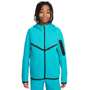 Sweat à capuche zippé pour enfants en coton 100% sur mesure, sweat à capuche d'hiver écologique pour enfants, garçons et filles, sweat à capuche zippé pour enfants - Product Image 6