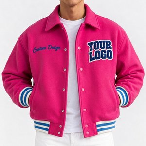 Chaqueta de Béisbol Letterman Vintage Personalizada con Parches de Chenilla Bordados, Estilo Universitario, Urbano y de Moda - Product Image 4