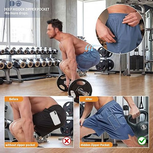 Men's Solid Casual Mid Waist Training Mesh Shorts High Quality Quick Dry Customizable 2026 - Product Image 3