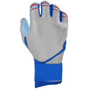 Gants de frappe personnalisés en cuir véritable imperméable à doigts fendus pour baseball/softball avec manchette longue - Product Image 3