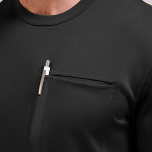 Personalizado Unisex de manga larga O-cuello a prueba de polvo antiestático Scrub uniformes enfermera Hospital uniformes médicos conjuntos - Product Image 4