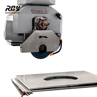 Machine de découpe de pierre CNC robuste 5+1 axes, grand format 3200 mm, pour marbre, granit, quartz, pierre frittée, avec moteur/pompe