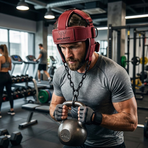 Wolson Industry Professional Neoprene Unisex Head Harness Non-Slip Adjustable Straps Soft Padding <b>Neck</b> Support Buckle Hook Loop - Product Image 3