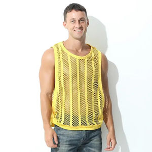 Débardeur sans manches pour homme, 100 % coton de haute qualité, col montant côtelé, idéal pour la course et l'entraînement, vente en gros de vêtements de sport - Product Image 4