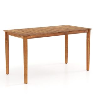 Tavolo da Pranzo Rettangolare da Esterno in Legno di Acacia per 4-6 Persone - Product Image 2