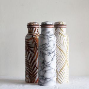 Wholesale Pure Copper Drinking <b>Bottle</b> with Matte Finish and Custom Branding OEM Manufacturer - Product Image 1
