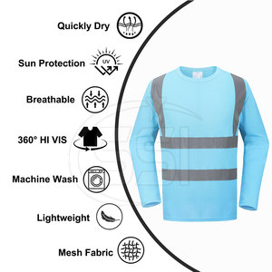 Reflective ANSI Class 2 Waterproof <b>LED</b> Flash Professional High Visibility Safety Sweatshirt Logo for Daily Industrial Use - Product Image 3