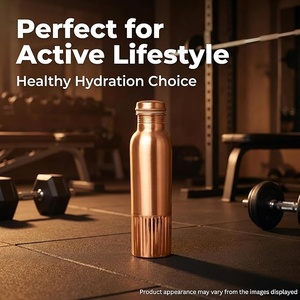 <b>Copper</b> Water <b>Bottle</b> Eco-Friendly Large Capacity Minimalist Design Portable for Home Use - Product Image 4