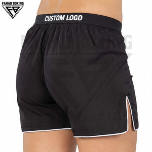 ซัพพลายเออร์คุณภาพดี กางเกงชกมวยพิมพ์ลาย โพลีเอสเตอร์ยืด 100% เย็บเสริมความแข็งแรง รุ่นใหม่ล่าสุด สำหรับศิลปะการต่อสู้ ราคาโรงงาน OEM - Product Image 5