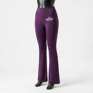 Women's Solid High <b>Flare</b> <b>Yoga</b> <b>Leggings</b> Workout Pants with Stylish Pocket Seamless Design <b>Yoga</b> <b>Flare</b> Pants - Product Image 6