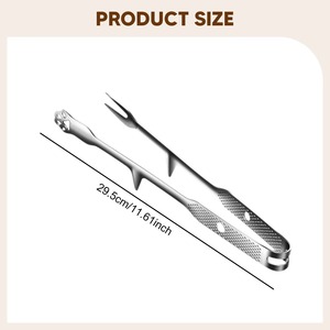 Stainless Steel Kitchen Tongs 8 12 Inch Culinary Precision Tweezers BBQ <b>Food</b> Handling Tools High Quality for <b>food</b> styling Fish - Product Image 5