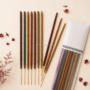 Bâtons d'encens de 9 pouces aux fleurs séchées, écologiques, religieux, en bambou, Agarbatti, pour la prière et l'aromathérapie, vente en gros, export en vrac, Tamil Nadu - Product Image 4
