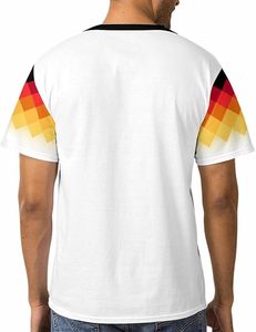 เสื้อฟุตบอลอเมริกันแบบยูนิเซ็กซ์สีดำพิมพ์ลายธงชาติแบบวินเทจ ผ้าตาข่ายระบายอากาศ แห้งเร็ว UPF 50+ - Product Image 4