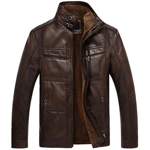 Chaquetas de Cuero con Logotipo Personalizado de Alta Calidad para Hombre, Color Sólido, Nuevo Estilo, Ropa Exterior de Moda, Marca Personalizada de Alta Calidad - Product Image 5