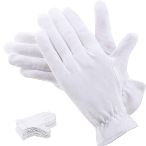 Meilleurs gants maçonniques en coton 100% biologique, longueur opéra, imprimés par transfert thermique, 28 OZ, double sangle de paume, personnalisables, durables, pour usage quotidien - Product Image 1