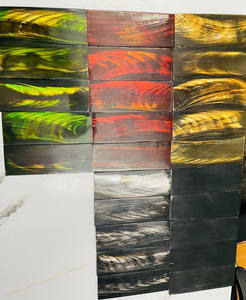 เกล็ดเขาควายยุโรปขัดเงาสวยงาม สีธรรมชาติ ลายทาง สไตล์สัตว์ทะเล  สัมผัสเหมือนจริง งานฝีมือช่างฝีมือ - Product Image 6