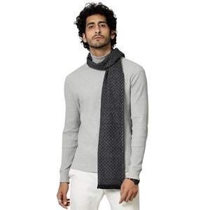 Écharpe longue en cachemire tricotée chaude pour homme, en coton brossé, avec franges, idéale pour le froid – Vente en gros usine - Product Image 1