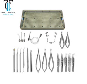 Kit chirurgical pour la cataracte en acier inoxydable 21 pièces, ensemble d'instruments de chirurgie ophtalmique de qualité médicale - Product Image 4
