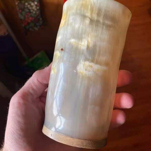 Vaso de Cuerno Vikingo Tallado a Mano, Ecológico y de Alta Calidad, con Tapa, a Bajo Precio, Cuerno de Búfalo para Beber, Nueva Llegada, MULTI CRAFT - Product Image 3